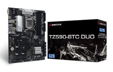 BIOSTAR TZ590-BTC DUO Intel Z590 LGA1200 ATX Motherboard 9 GPU Mining 4x M.2 picture