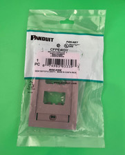 NEW Panduit CFPE4IGY Mini-Com Faceplate – Executive Series 4-Port Single Gang Gr picture