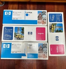 New Set of HP C4192A | C4193A | C4194A - OEM Toner Cartridges Genuine & Sealed picture