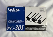 Genuine Brother PC-301 Black Printing Cartridges * Value Pack (2) **Brand New** picture