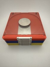 (6) CD-ROM Cartridge Drives CD Caddy Vintage Apple Load Tray Red, Blue, Yellow picture