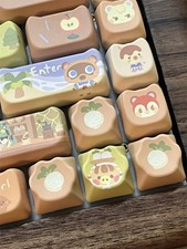 Animal Crossing Forest Friends Only Keycaps Anime Pbt For Cherry Mx Keyboard picture