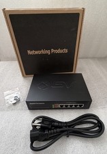 BV TECH POE-SW501 PoE Gigabit Switch 5 Port, NEW.  picture