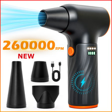 260000RPM Electric Air Duster Cordless Mini Jet Dry Blower Portable Turbo Fan US picture