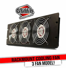 GRIFFIN Rackmount Cooling Fan | 3U Ultra-Quiet Triple Exhaust  IT Studio Gear picture