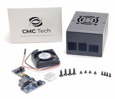 High Deep Case Housing + Fan + 5V3.5A PoE HAT Power Over Ethernet Raspberry Pi4B picture