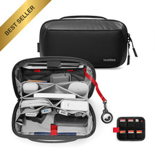 tomtoc Electronic Organizer Accessory Pouch for MacBook Charger, M, Black picture