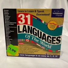 31 Languages Of The World 2-CD, Transparent Language, PC Or MAC (Untested) picture