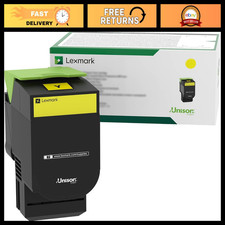 High Yield Yellow Toner Cartridge for Lexmark Printers - Return Program Compatib picture