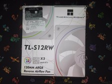Thermalright TL-S12RW X3 120mm ARGB Reverse Case Fans White PWM 1500RPM PC Fans picture