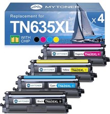 ** NEW Brother Toner | TN635XL / TN635 | Black / Color | With Chips | 4-Pack picture