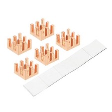 5pcs Copper Heatsink 6x6x4mm with Self Adhesive for IC Chipset Cooler picture