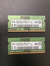 SK HYNIX 4GB 1RX16 PC4 3200AA SC0-11 HMA851S6DJR6N-XN NO AC x2 picture