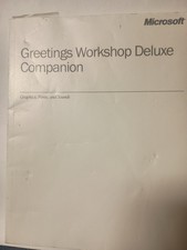 Microsoft Greetings Workshop Deluxe Companion Instruction Book 1997 PB A11 picture