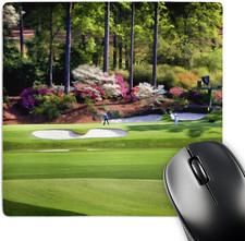 LLC 8 X 8 X 0.25 Inches Mouse Pad, Amen Corner in Augusta Georgia Golfers on Bri picture