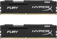 HyperX Fury Black 16GB 8GBx2 DDR4 2400MHz RAM HX424C15FB2/8 picture