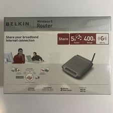Belkin Wireless G Router 802.11g/54MBPS/400 FT Of Coverage-New in Box Sealed picture