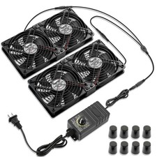 Wderair 4 x 120mm Server Rack Mount Fan 12V with 100V - 240V AC Power Variable picture