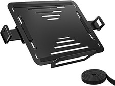 monTEK Adjustable Laptop Tray for Monitor Arm & Stand, Universal VESA Black picture