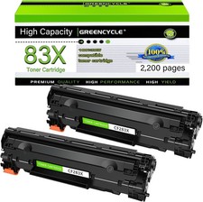 2PK  1PK CF283X 283X Toner Cartridge Replace HP LaserJet Pro M225dn picture