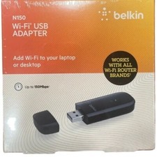 Belkin N150 High Performance Wireless 802.11b/g/n Wi-Fi USB Adapter Dongle picture