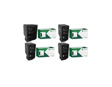 Lexmark CS730, 735, CX730 High Yield BK/C/Y/M Toner Cartridge Set – 4PK picture