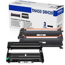 2PK TN450+1PK DR420 BK Toner Cartridge for Brother DCP-7060D DCP-7065DN Printer picture