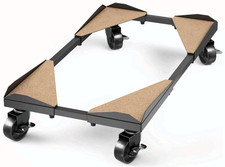 PC Tower Stand Adjustable Metal Frame w/ Locking Wheels for ATX CPU Holder picture