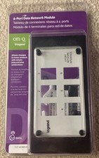 On-Q/Legrand 6-Port Patch Panel DATA NETWORK Module AC1000-V1 New Sealed picture