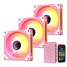 Vetroo Pink LF120 Infinite Mirror PC Fan 120 mm ARGB & PWM Case Fan, FDB Bearing picture