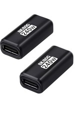 Duttek 80Gbps USB C Female to Adapter 2Pack, | 8K 240W Only for Black picture