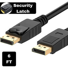 6FT Premium DP To DP Displayport Cable Video Cable For PC Computer Laptop TV picture