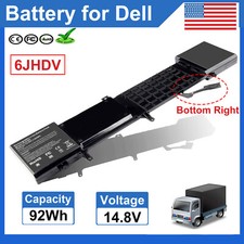 ✅6JHDV Battery For Dell Alienware 17 R2 R3 6JHCY ALW17ED-2728 ALW17ED-4718 92Wh picture