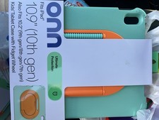 onn Kids Tablet Case w/ Fidget Wheel, Stand, Stylus Holder, iPad 10.2”/10.9” picture