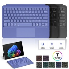 Backlit Wireless Slim Keyboard Touchpad for Microsoft Surface Pro 12'' 2025 picture