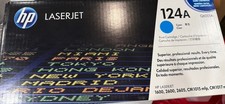 Genuine HP 124A Cyan Q6001A Print Cartridge FOR THE 1600 2600 CM1015 CM1017 picture