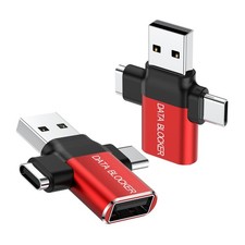 BUISAMG Data Blocker, 4-in-1 Universal USB Protection from Red picture