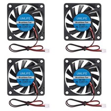 4-Pack 60mm x x 10mm 6010 12V Brushless DC Cooling Fan 2pin for 6010 picture