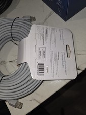 Insignia 100 ft Cat-6 Ethernet Patch Cable Gray Snagless RJ-45 Connectors picture