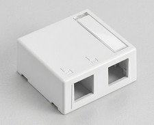 Leviton 41089-2WP QuickPort 2-Port Surface Mount Housing White Lot of 36 New picture