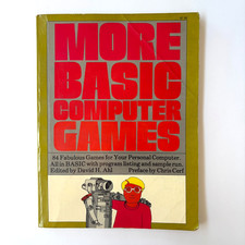 MORE BASIC COMPUTER GAMES 84 Fabulous Games for your PC by David Ahl 1979 picture