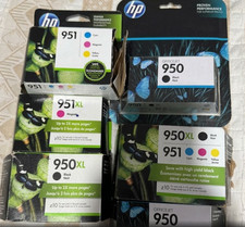 HP Ink Cartridge Bundle 950XL 951 Black Color Multi-Pack Mixed Sizes OEM 8-ink picture