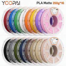 YOOPAI PLA Matte Filament 16x250g Multicolor with Spool for Bambu Lab 1.75mm picture