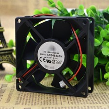 2pcs   AFB0824SH 24V 0.33A 8CM 8025 2 wire cooling fan picture