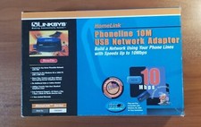 Linksys USB200HA Black HomeLink Phoneline 10 Mbps USB Network Adapter picture