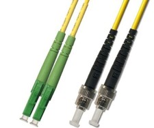 15M Singlemode Duplex Fiber Optic Cable 9/125 LC APC ST UPC Patch Cable Network picture