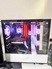 ASUS ROG ROG Series White/Black RGB Lighting Gaming Desktop Tower PC picture