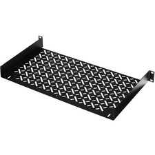 Middle Atlantic UTR1 1SP Universal Half Rack Shelf T Black Powder Coat ~New picture