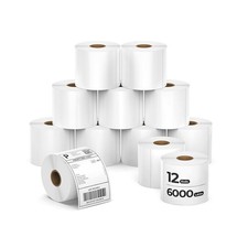 4x6 Inch Direct Thermal Shipping Labels, 6000 Pcs/12 Rolls(500 Pcs per Roll) picture
