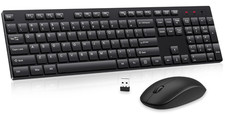 Teclado y Ratón Inalámbricos Silenciosos 2.4G para PC Portátil Windows, Nuevo picture
